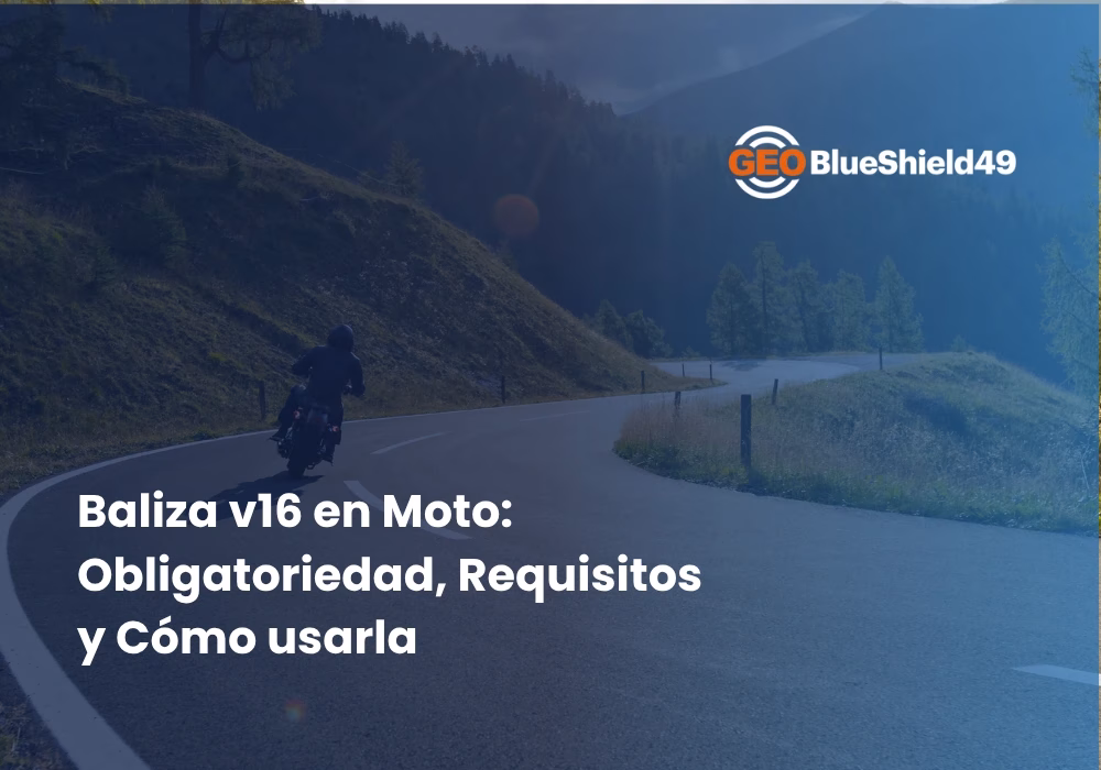 Baliza V16 en moto